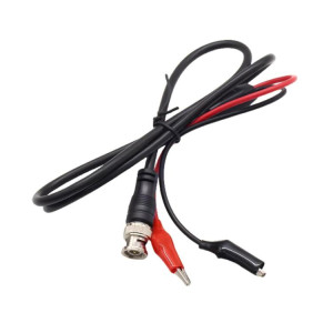 Câble de sonde d'oscilloscope BNC mâle vers 2 pinces crocodiles Q9, longueur : 1 m SH85021822-20